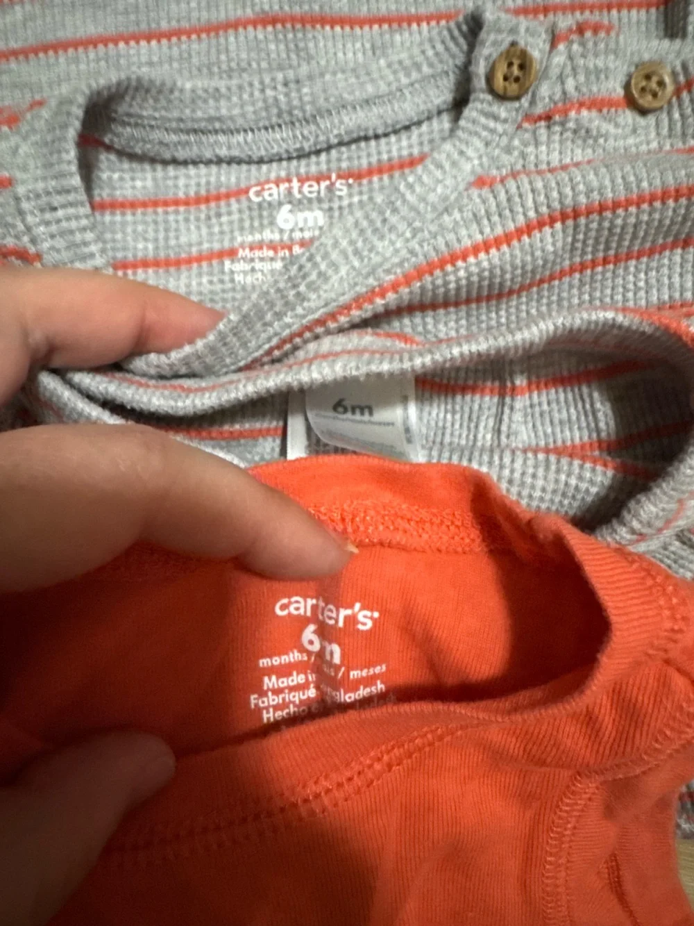 Carter’s 3 piece grey and coral outfit